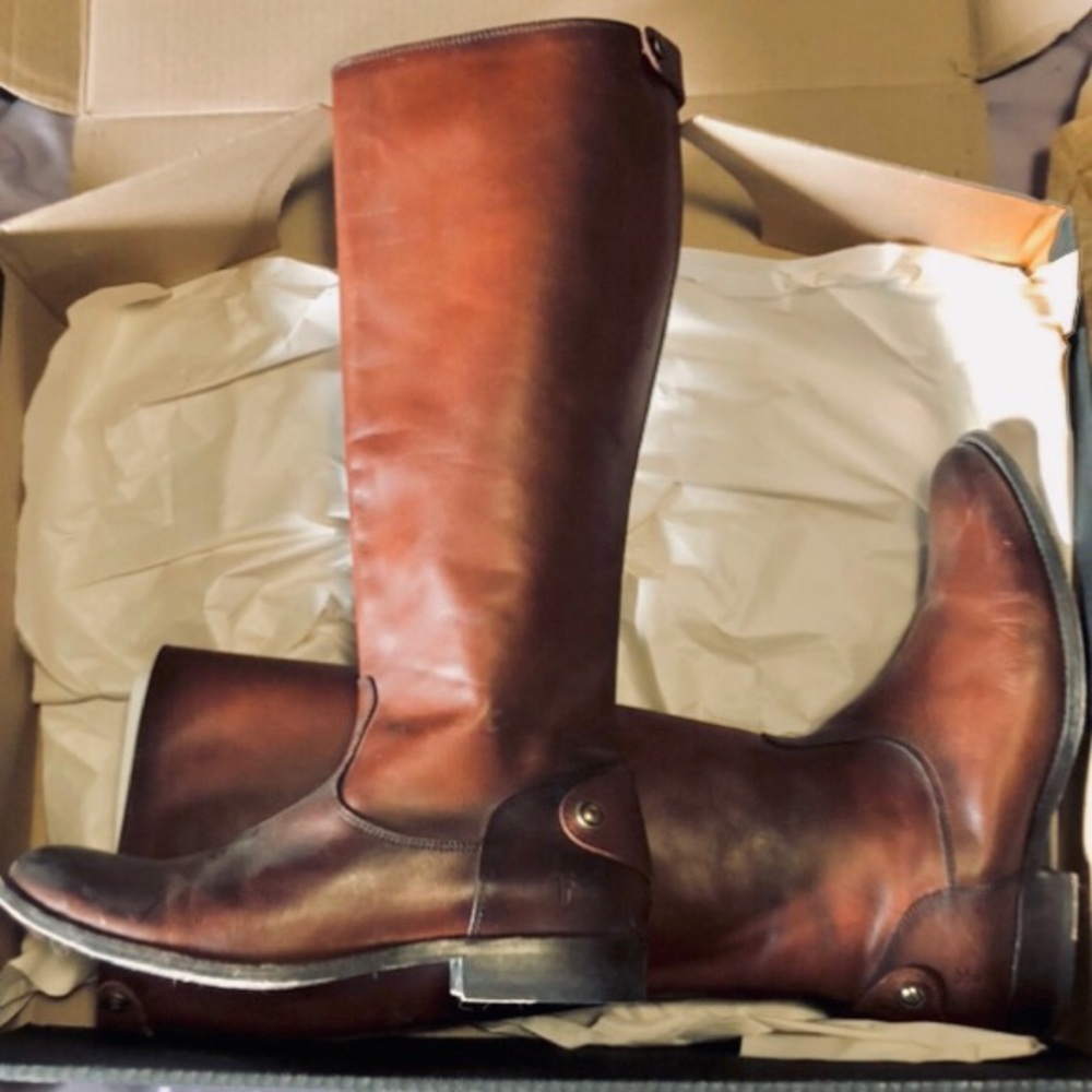 Frye Leather Boots Knee High-WILL TRADE FRYE BOOTS